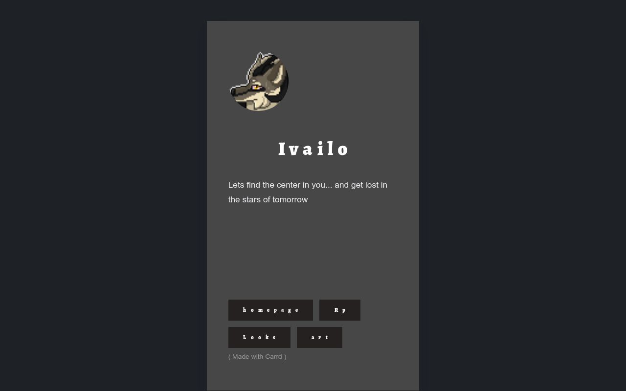 Carrd profile picture for @ivailo